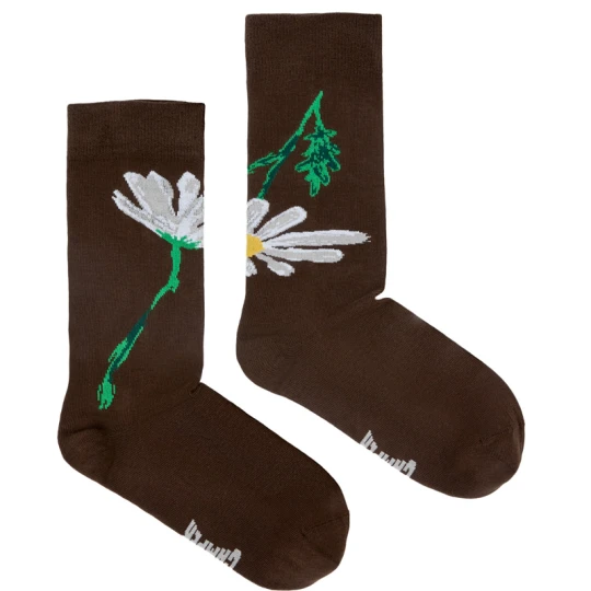 Zdjęcie produktu CAMPER Flower mid-length socks - Unisex Skarpetki - Szary, Tkanina