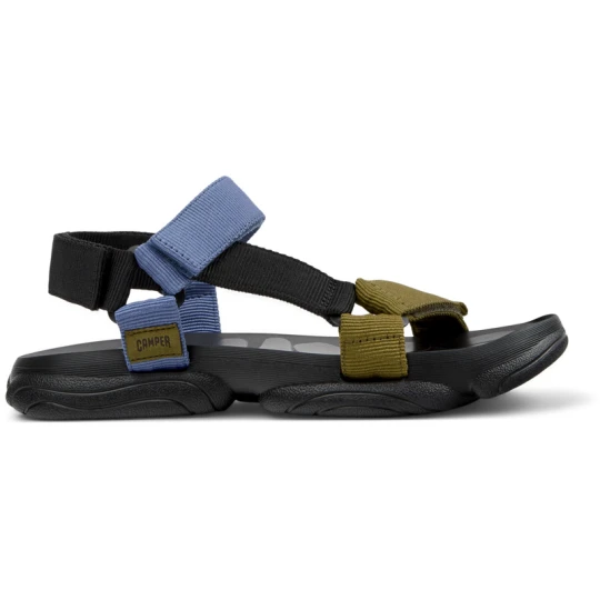 Zdjęcie produktu CAMPER Karst Sandal - Sandały dla Mężczyźni - Czarny, Niebieski, Zielony, Tkanina