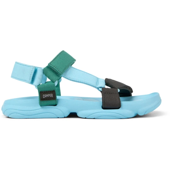 Zdjęcie produktu CAMPER Karst Sandal - Sandały dla Mężczyźni - Niebieski, Zielony, Szary, Tkanina