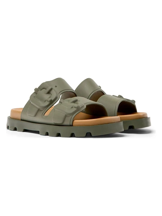Zdjęcie produktu Camper Klapki "Brutus" w kolorze khaki rozmiar: 40