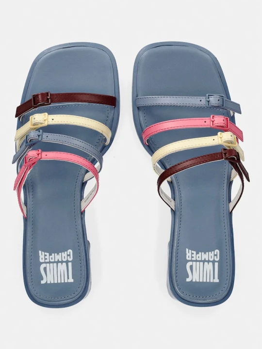 Zdjęcie produktu Camper klapki damskie skórzane TWS niebieski