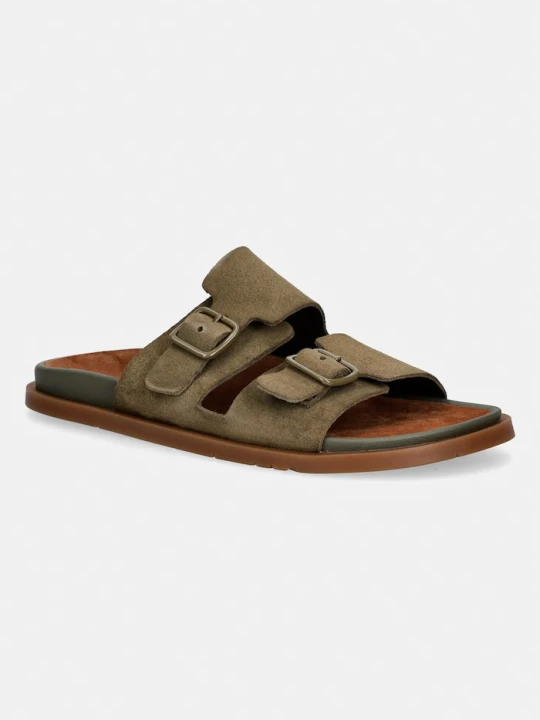 Zdjęcie produktu Camper klapki damskie zamszowe Lluc Sandal zielony