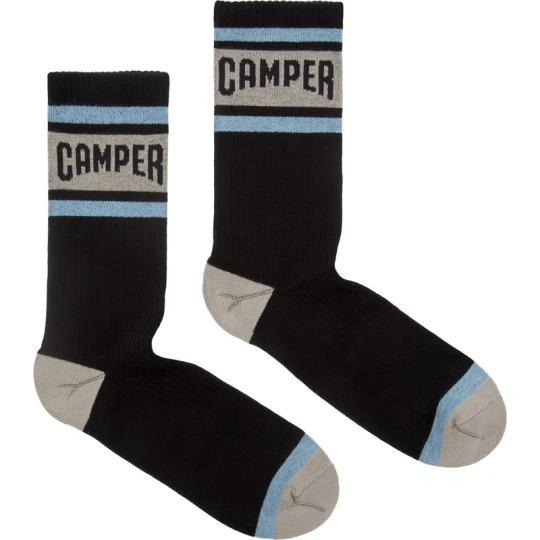 Zdjęcie produktu CAMPER Multicolor mid-length socks - Unisex Skarpetki - Czarny, Niebieski, Beżowy, Tkanina