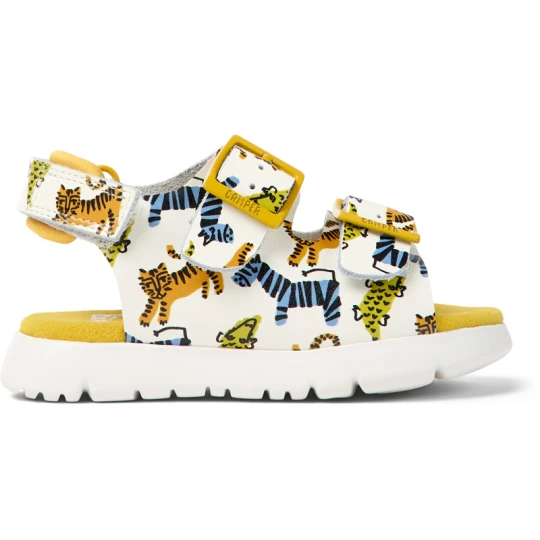 Zdjęcie produktu CAMPER Oruga - Sandały dla Firstwalkers - Biały, Pomarańczowy, Niebieski, Skóra licowa
