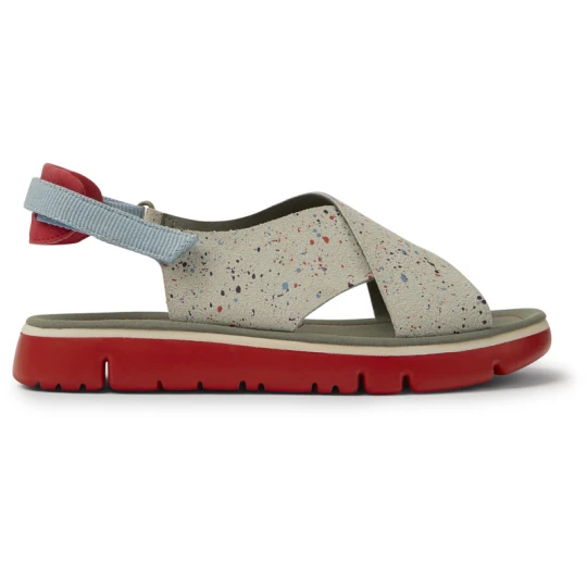 Zdjęcie produktu CAMPER Oruga - Sandały dla Kobiety - Szary, Skóra licowa / Tkanina