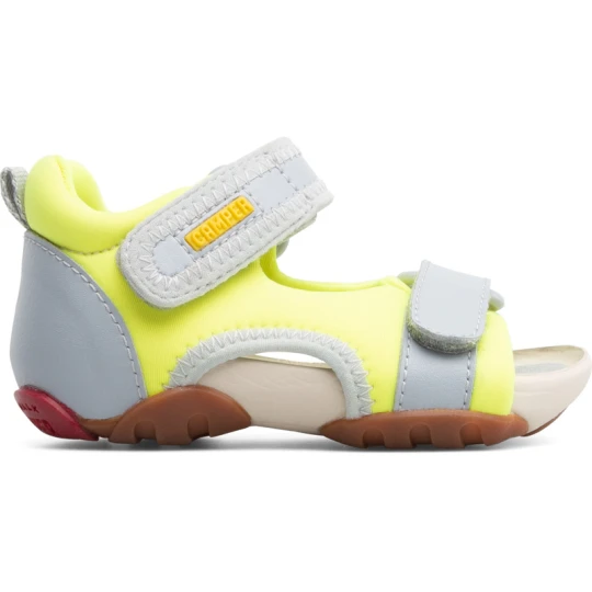 Zdjęcie produktu CAMPER Ous - Sandały dla Firstwalkers - Szary, Żółty, Tkanina