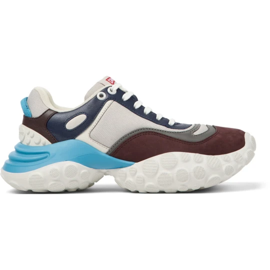 Zdjęcie produktu CAMPER Pelotas Mars - Trampki dla Kobiety - Szary, Kasztanowy, Niebieski, Tkanina/Skóra licowa