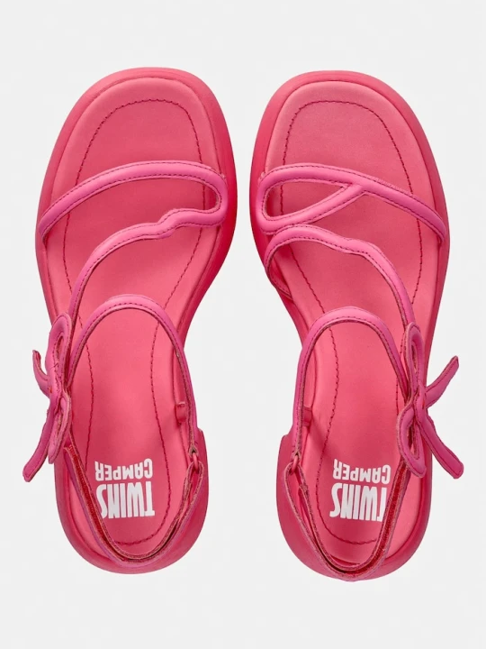 Zdjęcie produktu Camper sandały na słupku skórzane TWS różowy