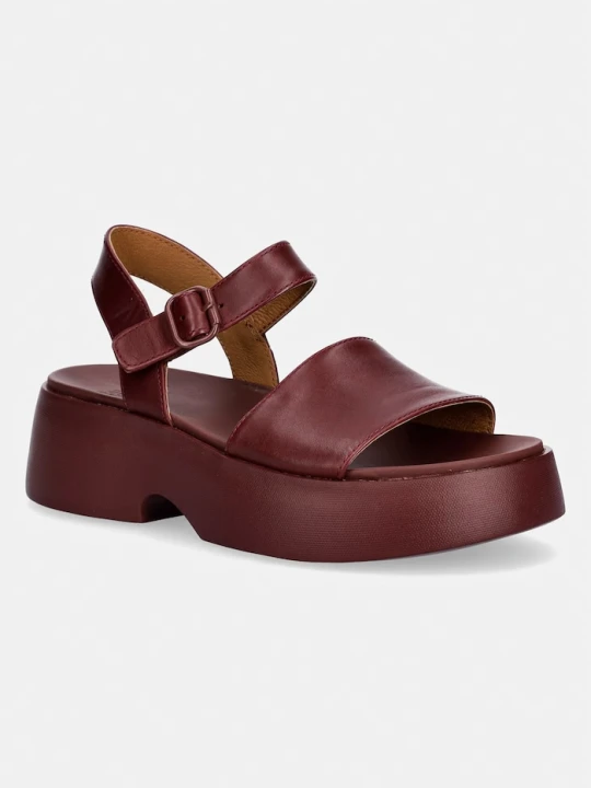 Zdjęcie produktu Camper sandały skórzane Tasha bordowy