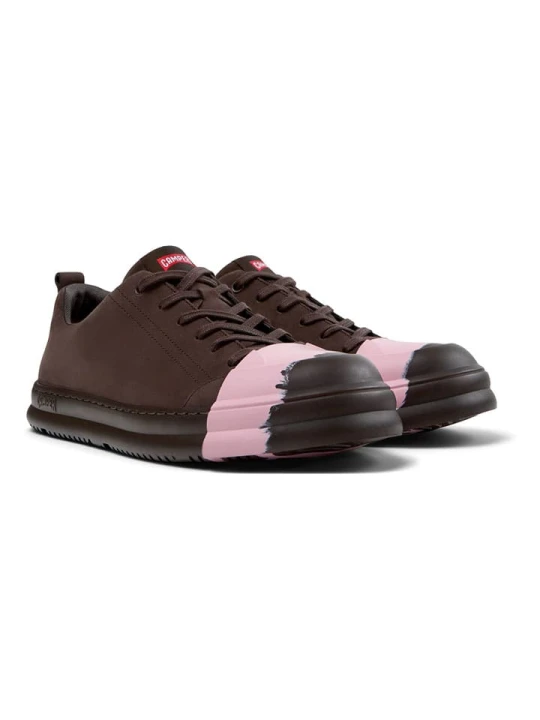 Zdjęcie produktu Camper Skórzane sneakersy "Runner JCT" w kolorze brązowym rozmiar: 43