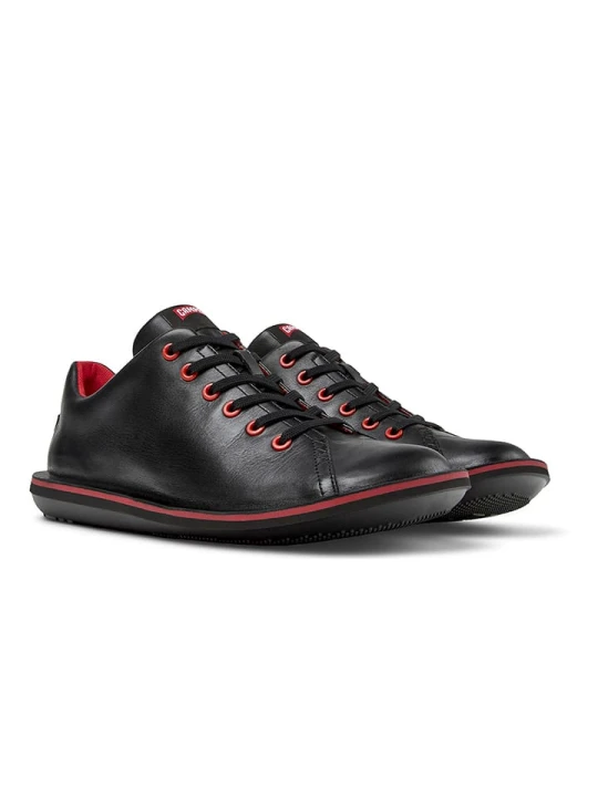 Zdjęcie produktu Camper Skórzane sneakersy w kolorze czarno-czerwonym rozmiar: 40