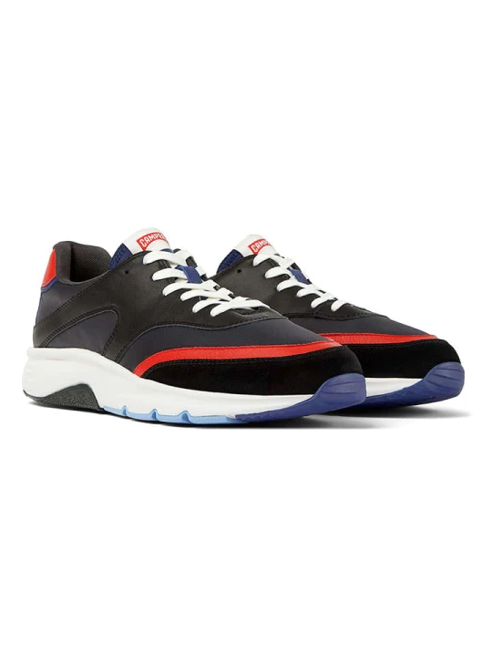 Zdjęcie produktu Camper Skórzane sneakersy w kolorze czarno-niebiesko-czerwonym rozmiar: 39