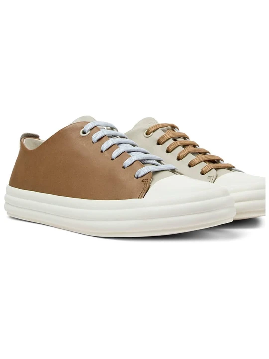 Zdjęcie produktu Camper Skórzane sneakersy w kolorze jasnobrązowo-beżowym rozmiar: 40