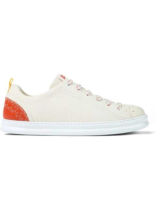Zdjęcie produktu Camper Skórzane sneakersy w kolorze kremowo-pomarańczowym rozmiar: 40