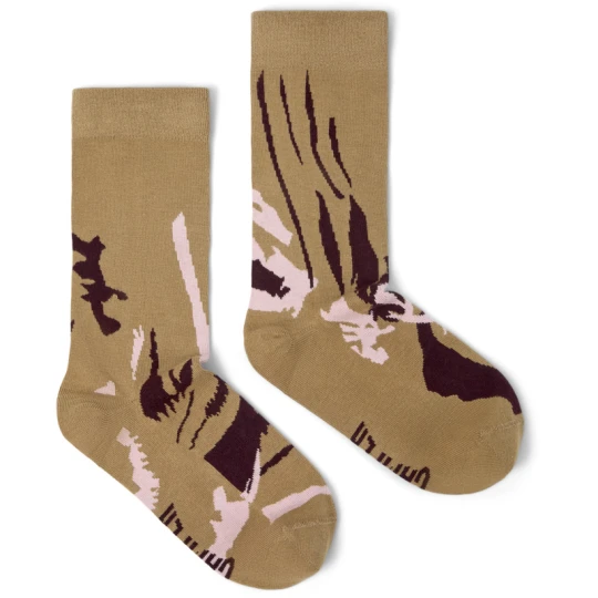Zdjęcie produktu CAMPER Socks - Unisex Skarpetki - Brązowy, Kasztanowy, Różowy, Tkanina