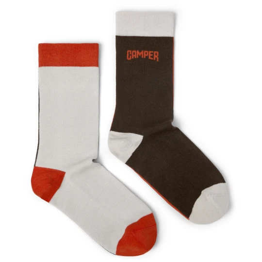 Zdjęcie produktu CAMPER Socks - Unisex Skarpetki - Brązowy, Pomarańczowy, Beżowy, Tkanina