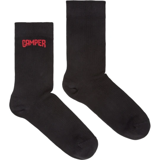 Zdjęcie produktu CAMPER Black short-length basics socks - Unisex Skarpetki - Czarny, Tkanina