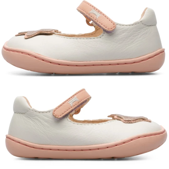 Zdjęcie produktu CAMPER Twins - Baleriny dla Firstwalkers - Biały, Skóra licowa