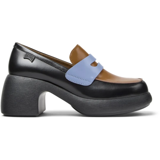 Zdjęcie produktu CAMPER Twins - Eleganckie buty dla Kobiety - Brązowy, Czarny, Niebieski, Skóra licowa