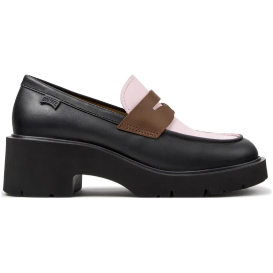 Zdjęcie produktu CAMPER Twins - Eleganckie buty dla Kobiety - Czarny, Różowy, Brązowy, Skóra licowa