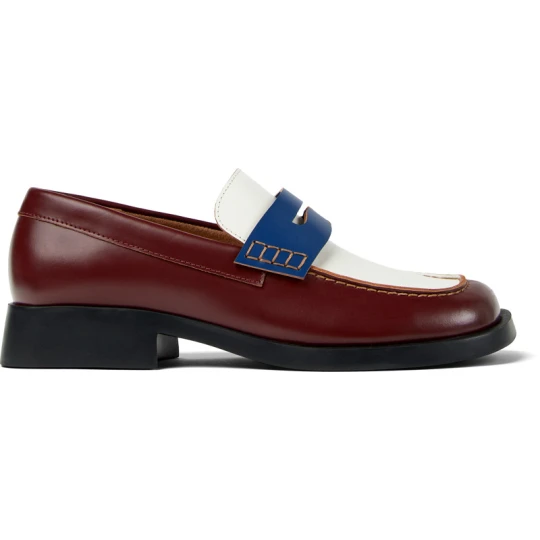 Zdjęcie produktu CAMPER Twins - Eleganckie buty dla Kobiety - Biały, Niebieski, Kasztanowy, Skóra licowa