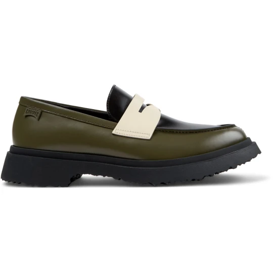 Zdjęcie produktu CAMPER Twins - Eleganckie buty dla Mężczyźni - Zielony, Czarny, Biały, Skóra licowa