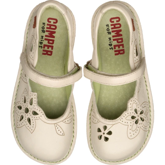 Zdjęcie produktu CAMPER Twins - Eleganckie obuwie sportowe dla - Beżowy, Skóra licowa