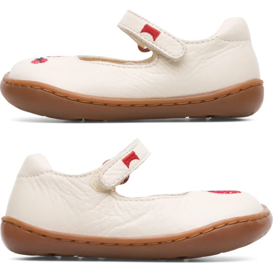 Zdjęcie produktu CAMPER Twins - Eleganckie obuwie sportowe dla Firstwalkers - Beżowy, Skóra licowa