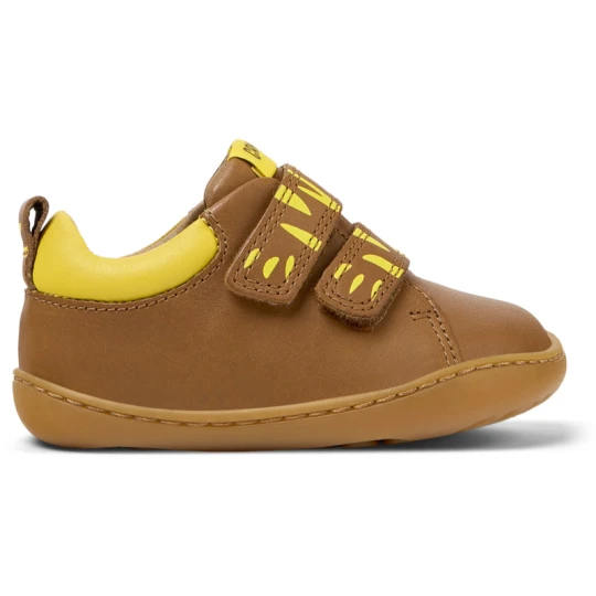 Zdjęcie produktu CAMPER Twins - Eleganckie obuwie sportowe dla Firstwalkers - Brązowy, Skóra licowa