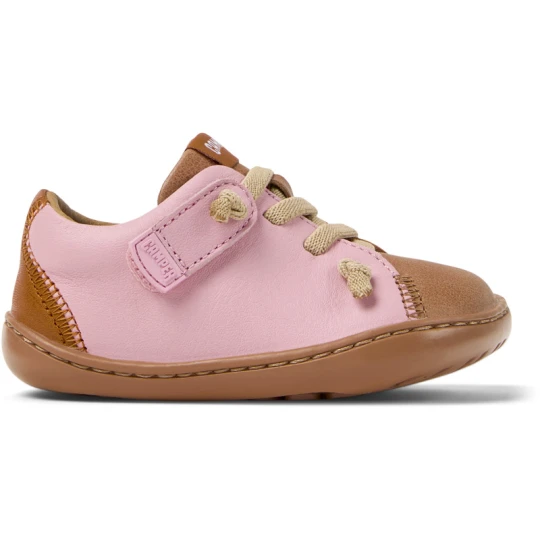 Zdjęcie produktu CAMPER Twins - Eleganckie obuwie sportowe dla Firstwalkers - Brązowy, Różowy, Nude, Skóra licowa