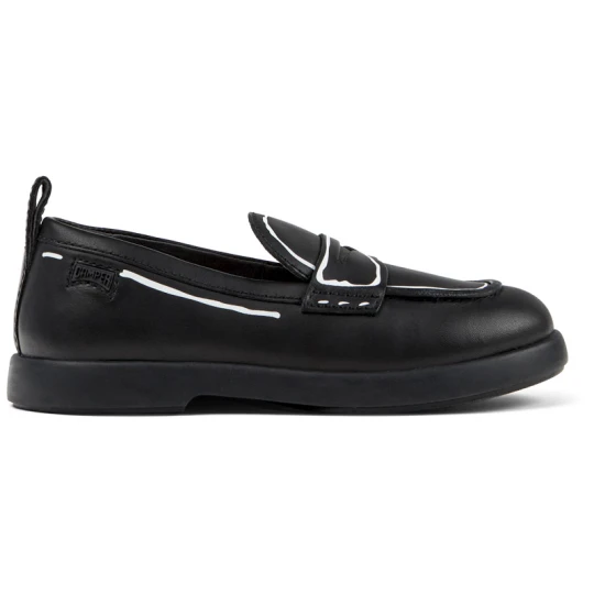 Zdjęcie produktu CAMPER Twins - Eleganckie obuwie sportowe dla Dla dziewczynek - Czarny, Skóra licowa