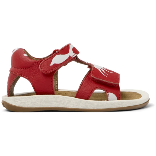 Zdjęcie produktu CAMPER Twins - Sandały dla Firstwalkers - Czerwony, Biały, Skóra licowa