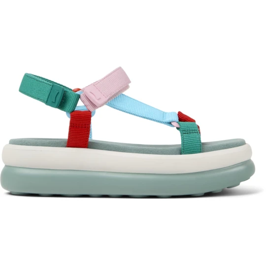 Zdjęcie produktu CAMPER Twins - Sandały dla Kobiety - Czerwony, Zielony, Różowy, Tkanina