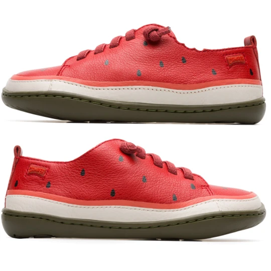 Zdjęcie produktu CAMPER Twins - Trampki dla - Czerwony, Różowy, Beżowy, Skóra licowa