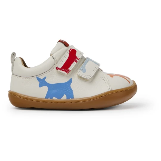 Zdjęcie produktu CAMPER Twins - Trampki dla Firstwalkers - Biały, Pomarańczowy, Niebieski, Skóra licowa
