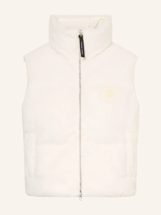 Zdjęcie produktu Canada Goose Kamizelka Puchowa Fallon Z Futerka Typu Teddy weiss BIAŁY