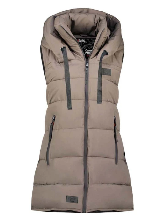 Zdjęcie produktu Canadian Peak Kamizelka pikowana "Dolbeak" w kolorze szarobrązowym rozmiar: S