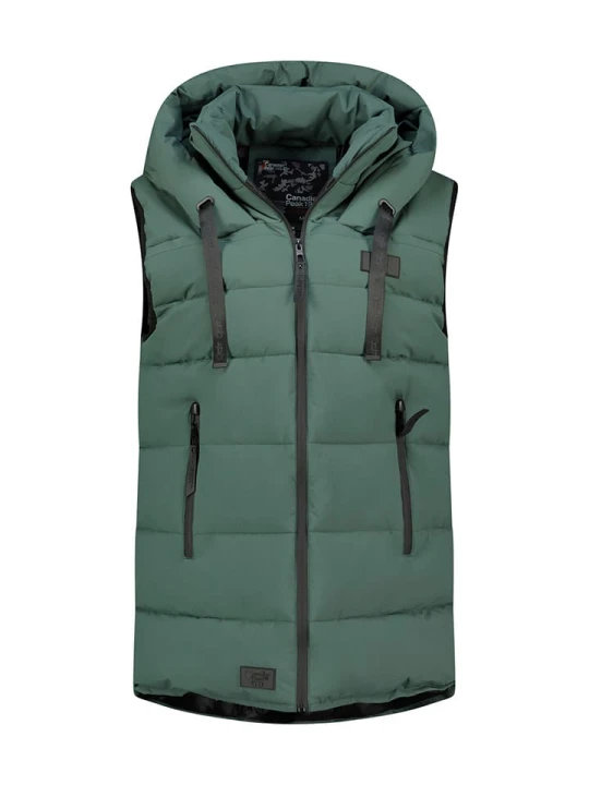 Zdjęcie produktu Canadian Peak Kamizelka pikowana "Dolbeak" w kolorze zielonym rozmiar: L