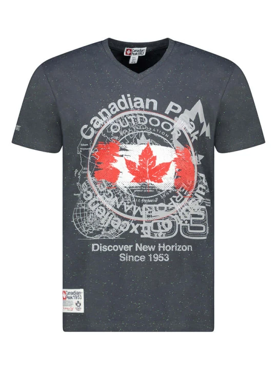 Zdjęcie produktu Canadian Peak Koszulka "Japple" w kolorze antracytowym rozmiar: S
