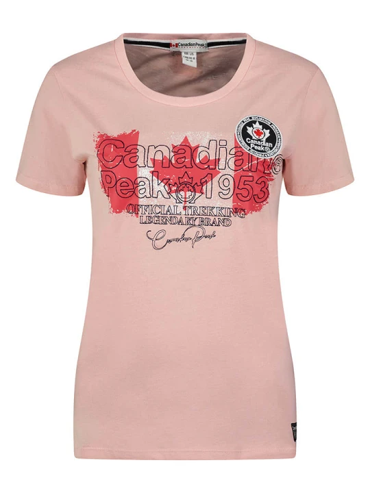 Zdjęcie produktu Canadian Peak Koszulka "Jarryeak" w kolorze jasnoróżowym rozmiar: XXL