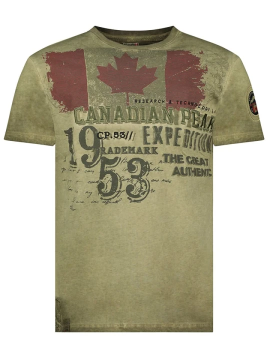 Zdjęcie produktu Canadian Peak Koszulka "Jeleganteak" w kolorze khaki rozmiar: S