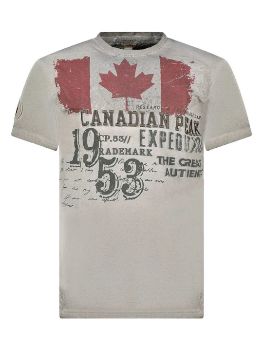 Zdjęcie produktu Canadian Peak Koszulka "Jeleganteak" w kolorze szarym rozmiar: S