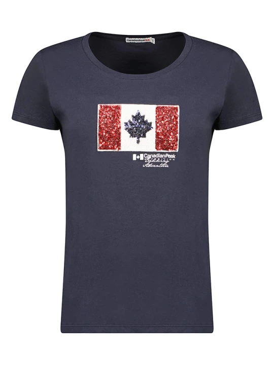 Zdjęcie produktu Canadian Peak Koszulka "Jermioneak" w kolorze granatowym rozmiar: M