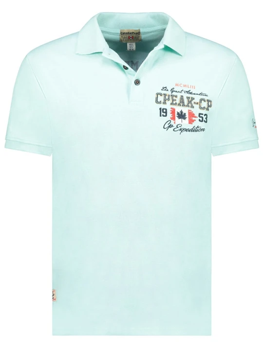 Zdjęcie produktu Canadian Peak Koszulka polo "Kapucineak" w kolorze błękitnym rozmiar: 3XL