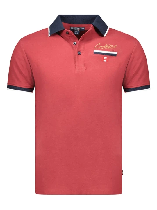 Zdjęcie produktu Canadian Peak Koszulka polo "Kareak" w kolorze bordowym rozmiar: L