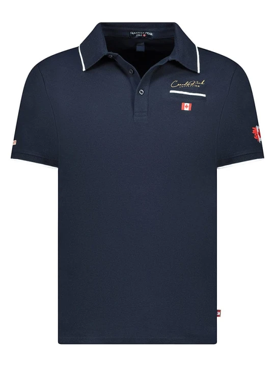 Zdjęcie produktu Canadian Peak Koszulka polo "Kareak" w kolorze granatowym rozmiar: 128