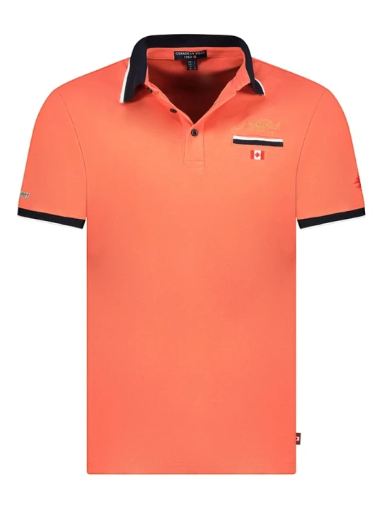 Zdjęcie produktu Canadian Peak Koszulka polo "Kareak" w kolorze koralowym rozmiar: M