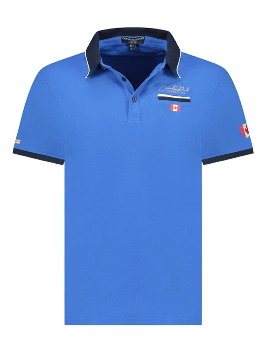 Zdjęcie produktu Canadian Peak Koszulka polo "Kareak" w kolorze niebieskim rozmiar: XL