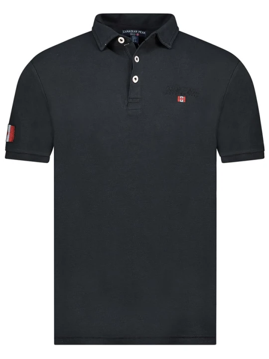 Zdjęcie produktu Canadian Peak Koszulka polo "Karseak" w kolorze czarnym rozmiar: S
