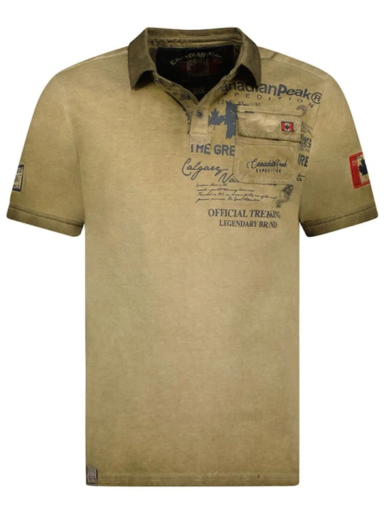 Zdjęcie produktu Canadian Peak Koszulka polo "Keoneak" w kolorze khaki rozmiar: S